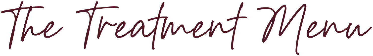 The treatment menu
